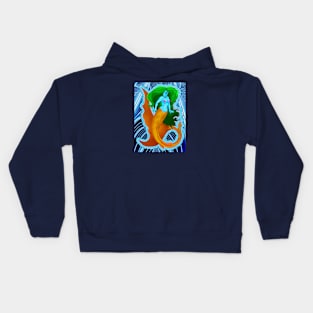 Little Mermaid in Blue Kids Hoodie